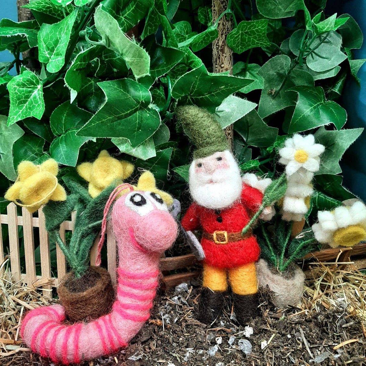 Felt Woodland Worm Ornament