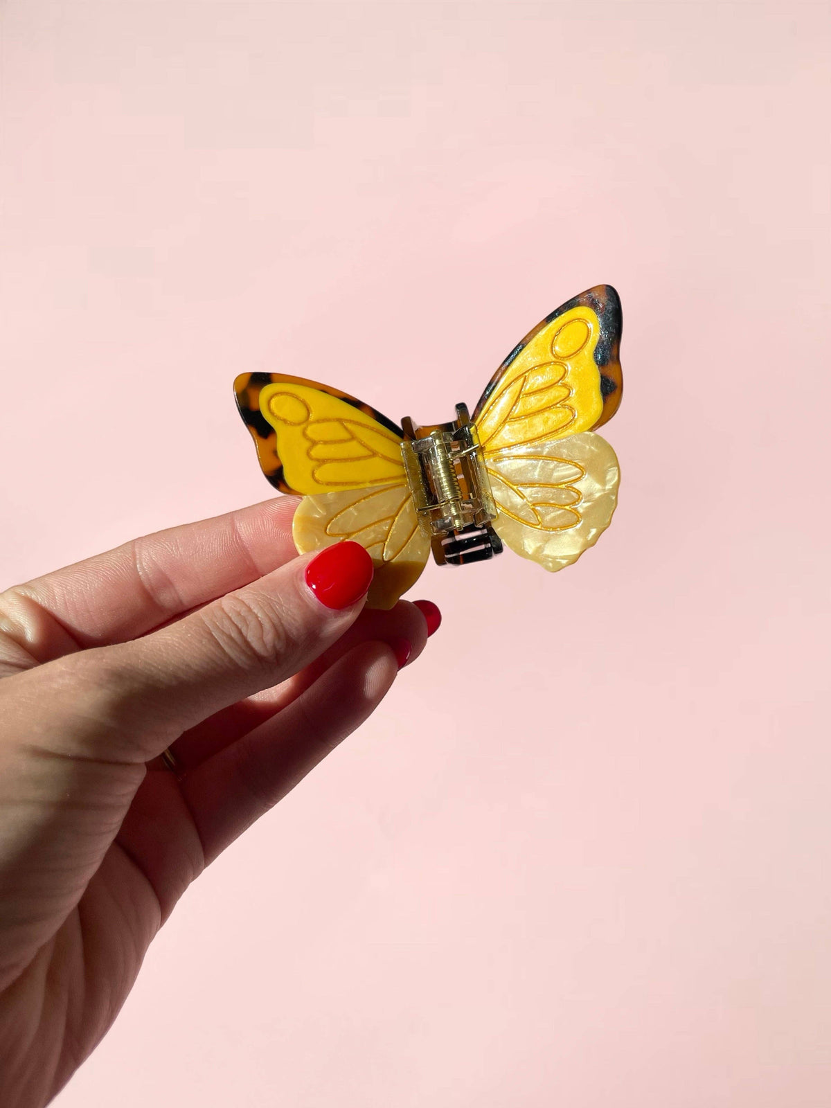 Butterfly Claw Clip // Cellulose Acetate: Tortoise