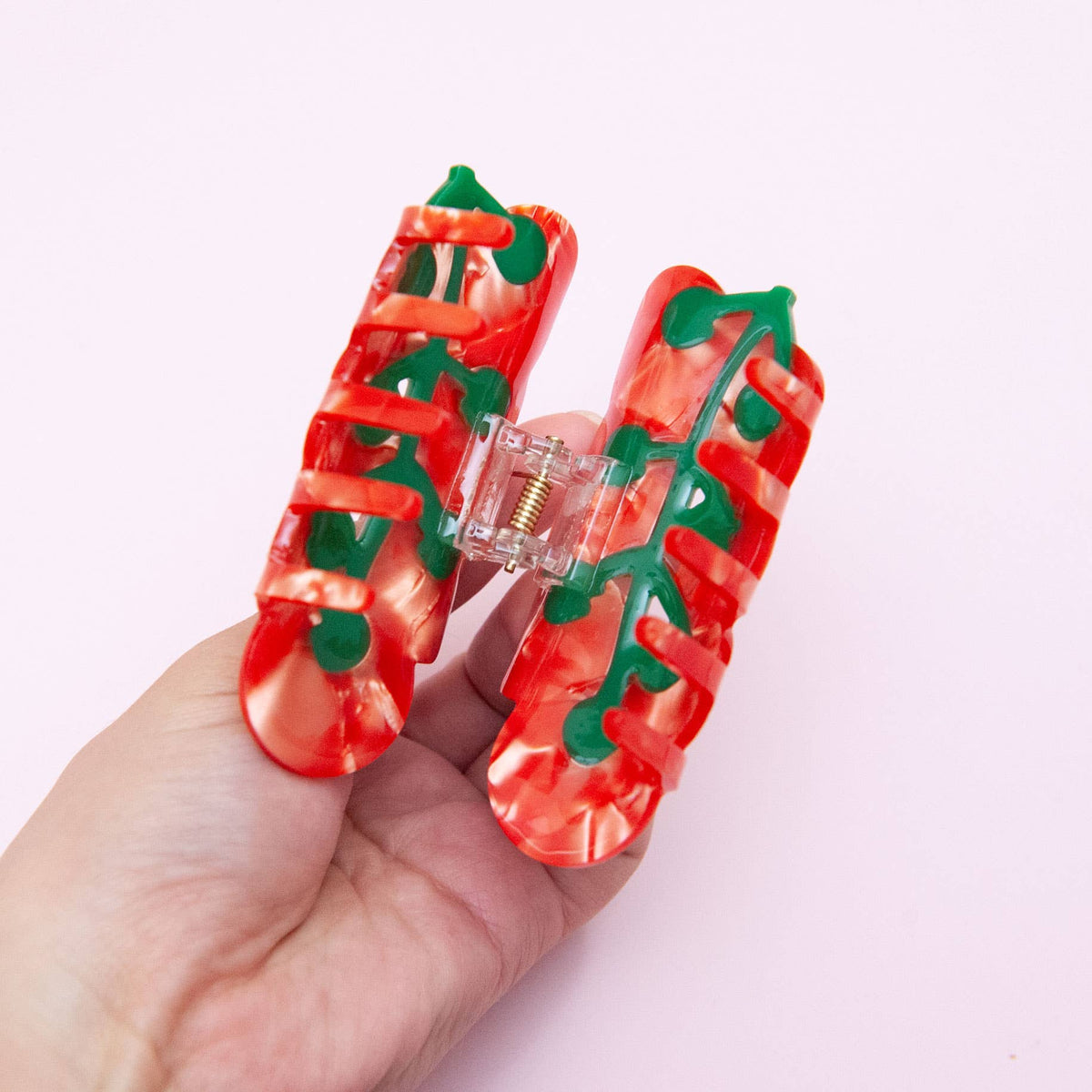 Tomato On The Vine Claw Clip: Red
