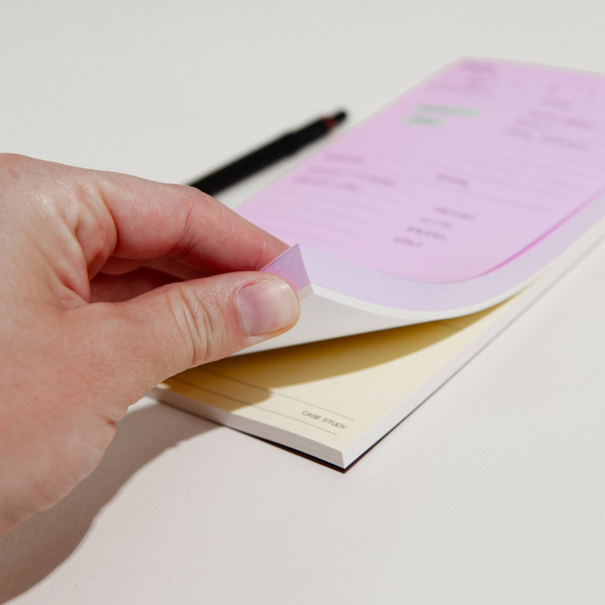 Daily Task Notepad Planner | Pink & Yellow