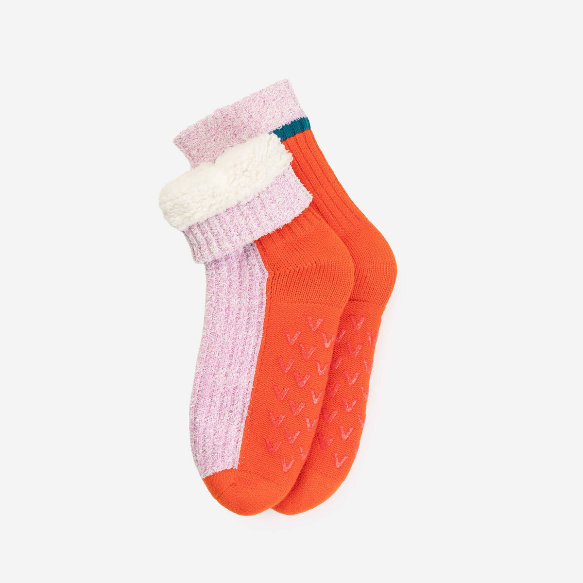 Color Ragg House Socks: Poppy Lilac (S/M)
