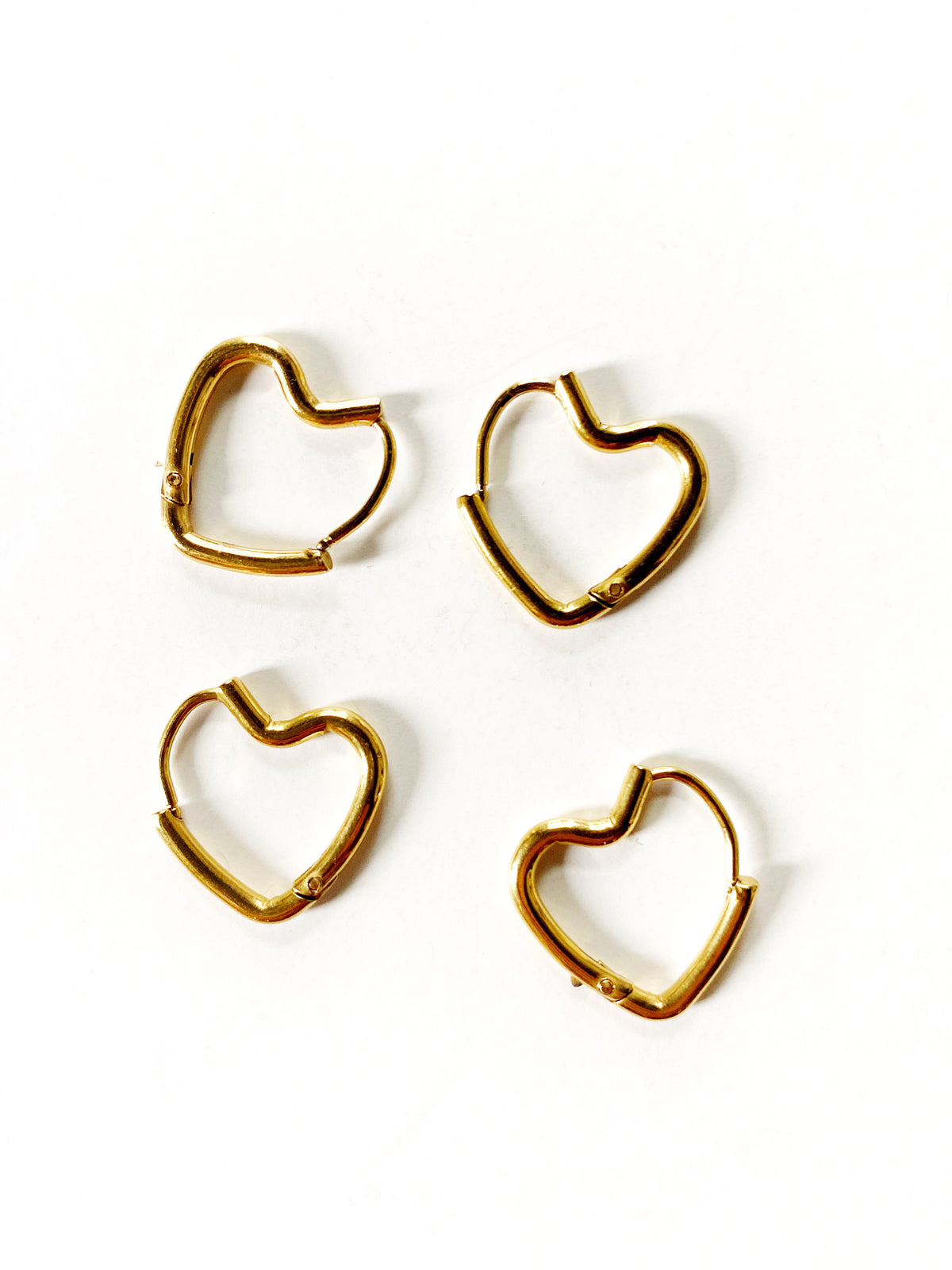 Adore Me Heart Hoops