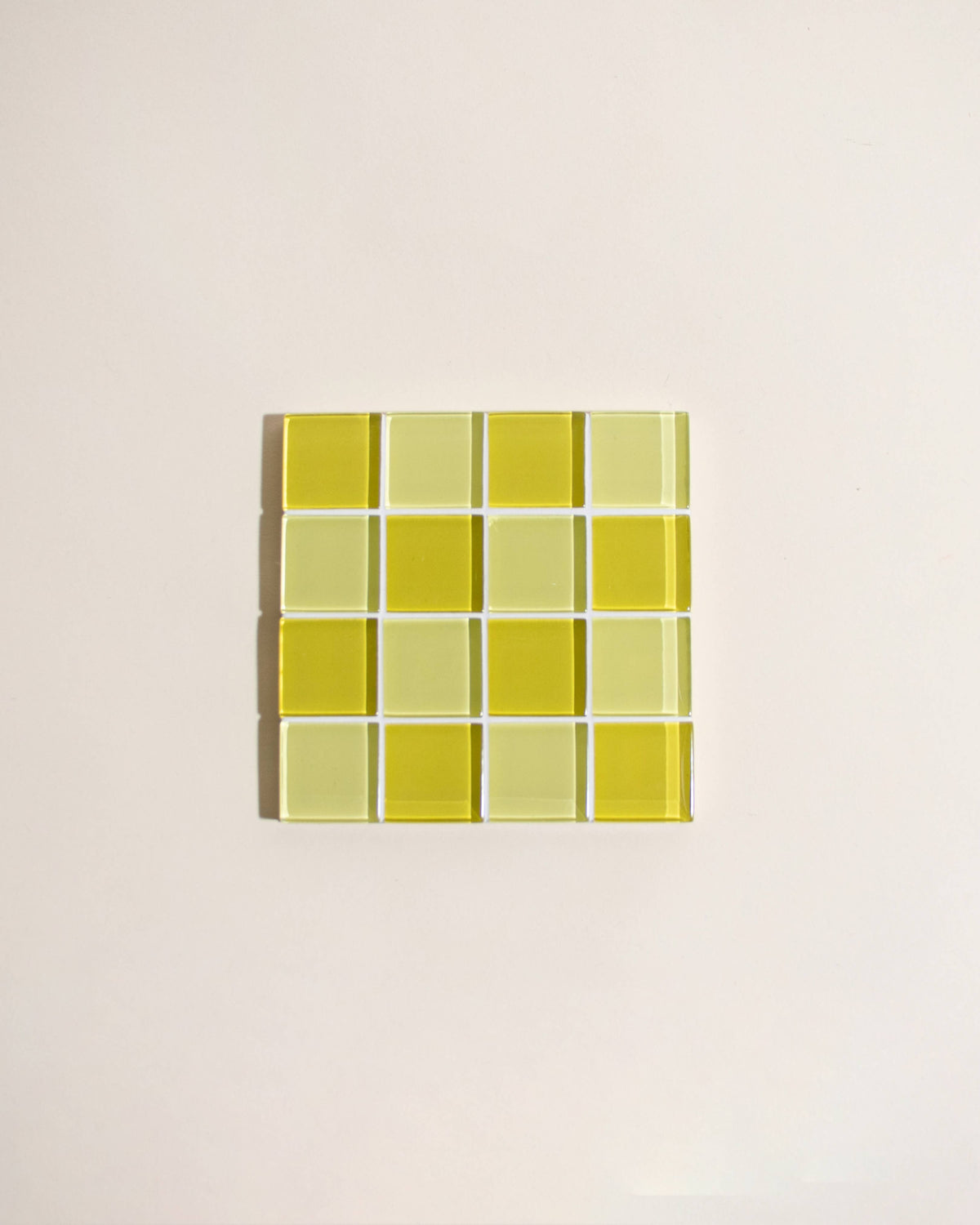 GLASS TILE COASTER - Banana Frosting