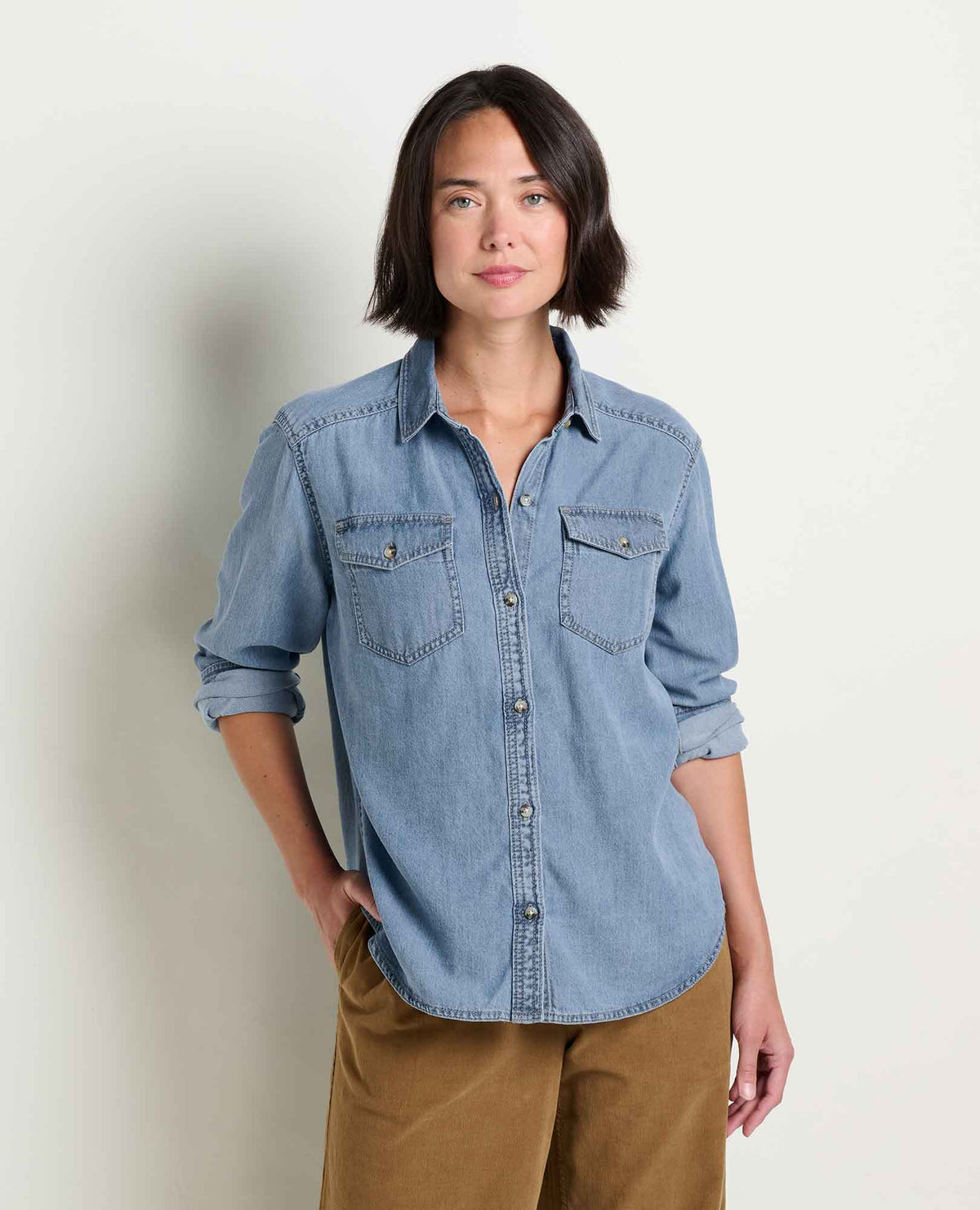 W’s Piñon Soft Denim LS Shirt - Bar Harbor (F26)