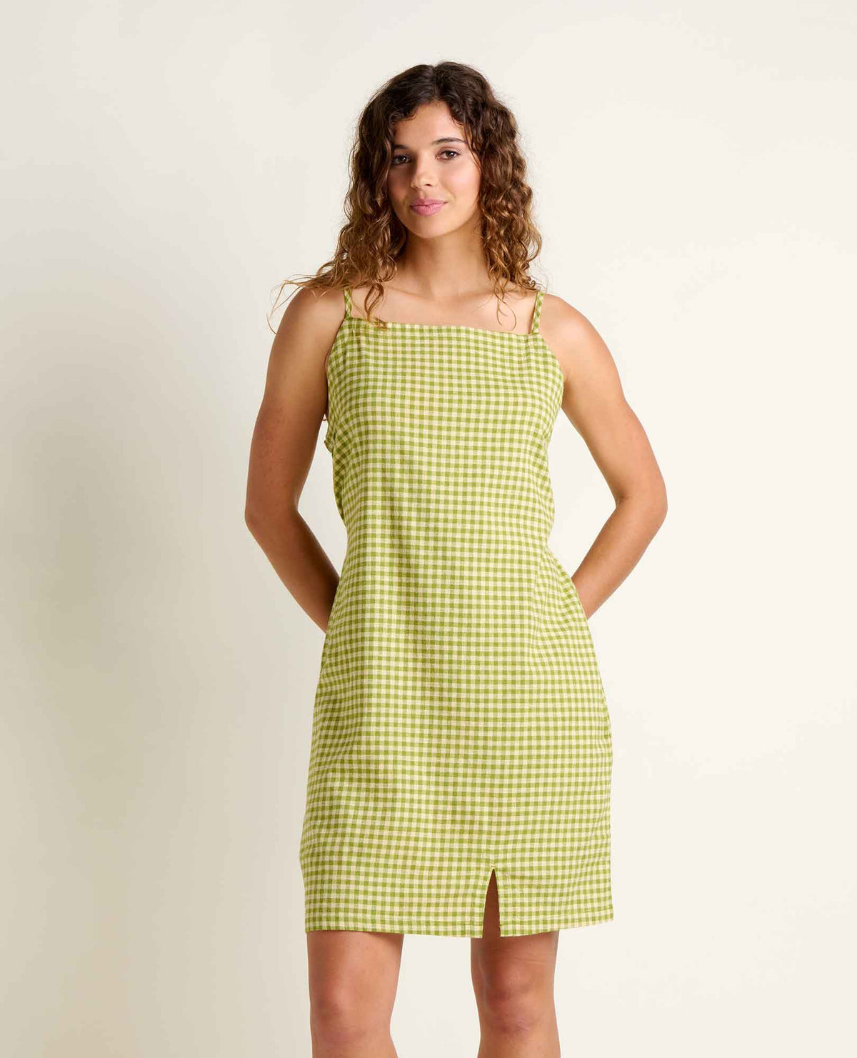 W’s Taj Hemp Tank Dress - Woodbine Pattern (S26)