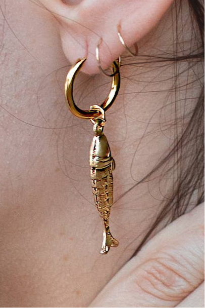 Pesce Hoops - 18K Gold Plated