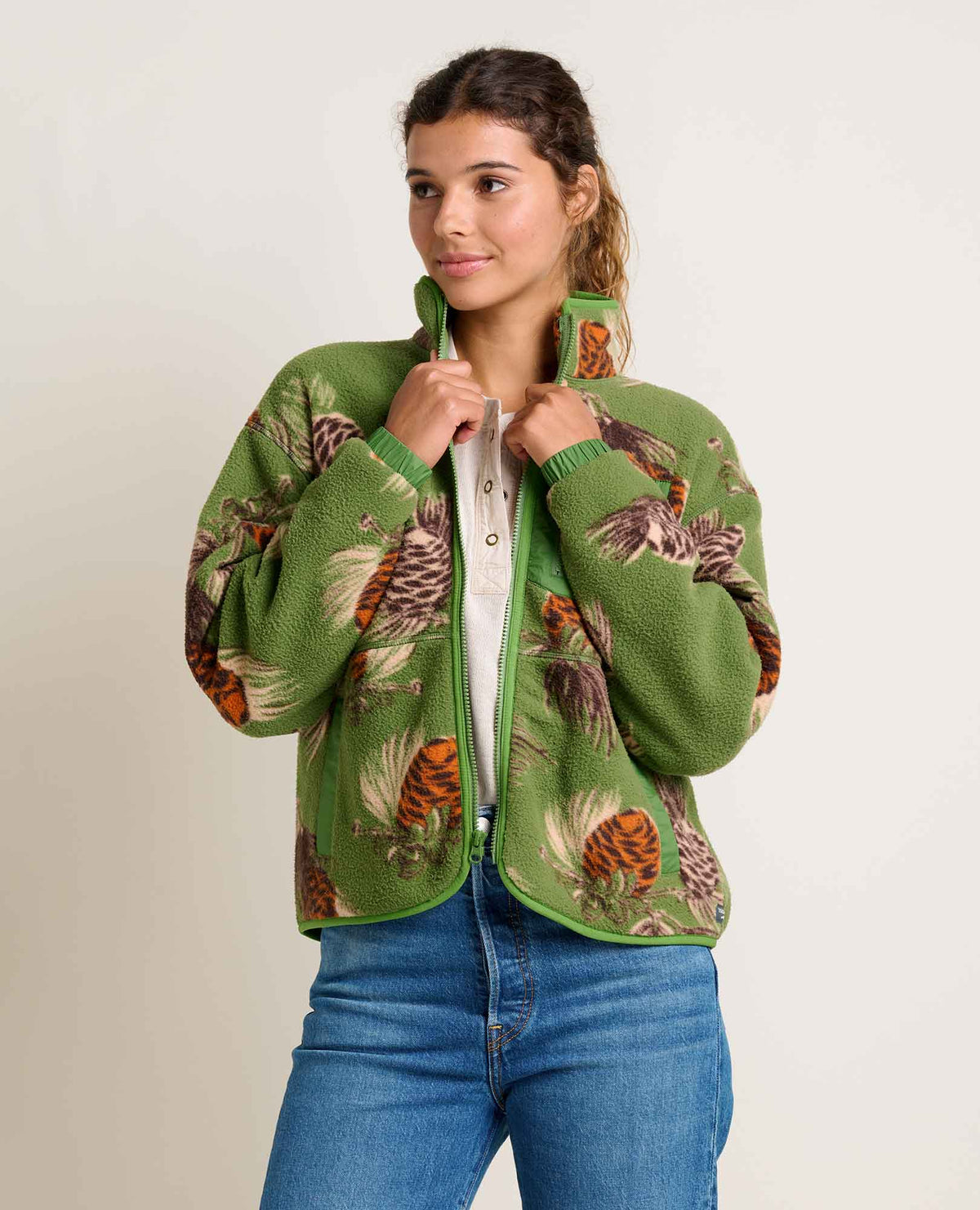 W’s Campo Fleece Jacket - Artichoke Pinecone Print