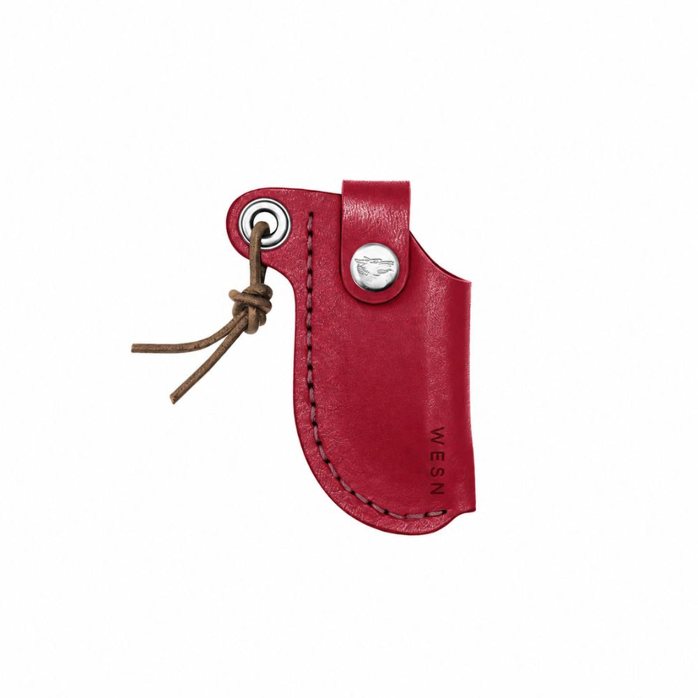 MicroBlade Leather Sheath - Red Leather
