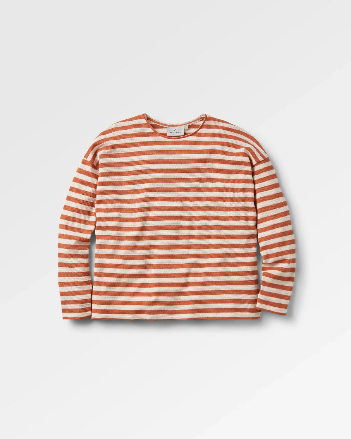 W’s Panorama Striped LS T-Shirt: Glazed Ginger