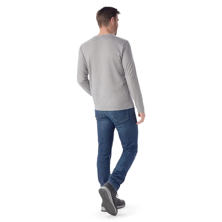 M’s Perfect LS Tee - Light Heather Grey