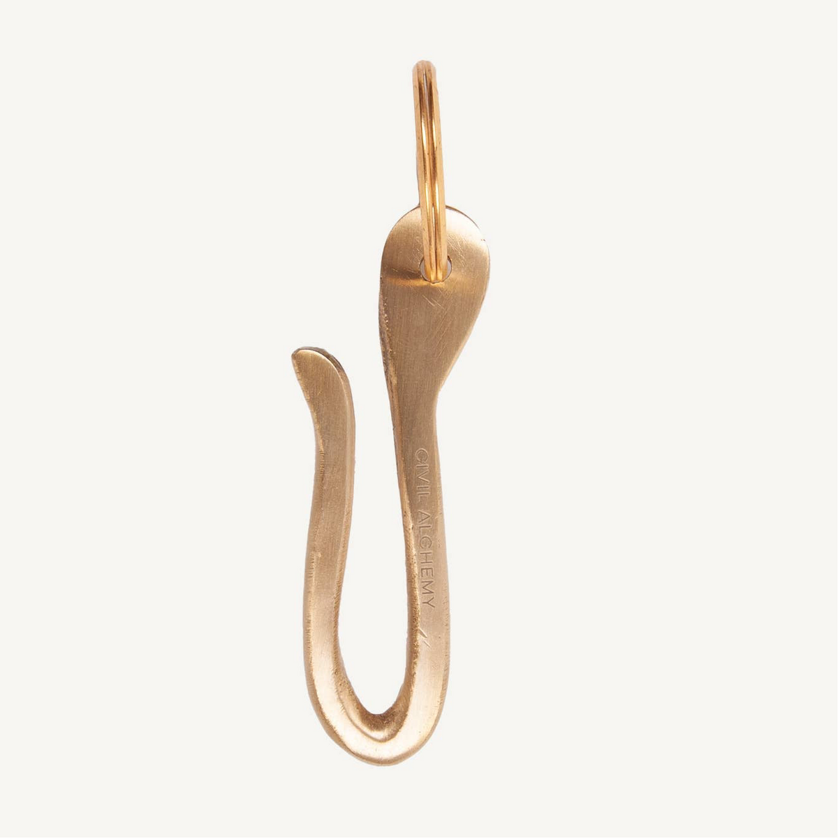 Brass Hook Keyring
