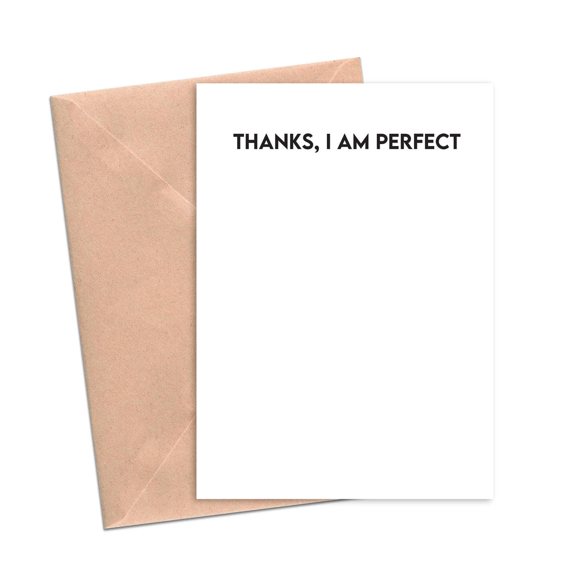 Funny Mom Dad Card Card Thanks, I'm Perfect