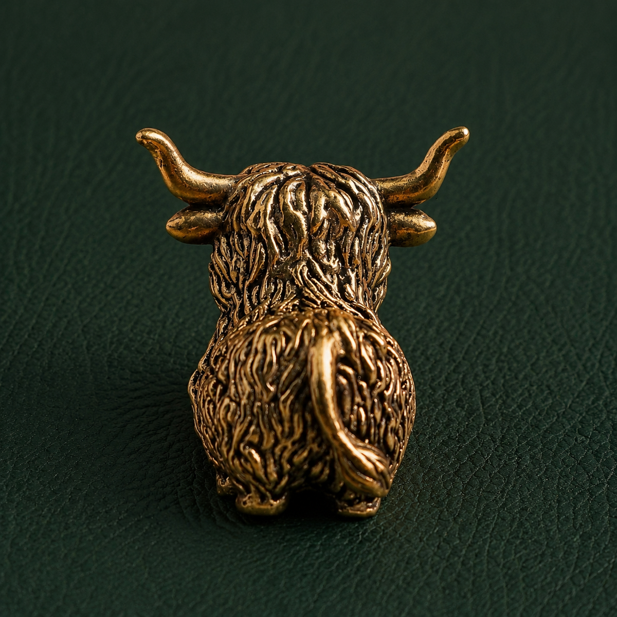 Solid Brass Highland Yak Figurine Decor: A1