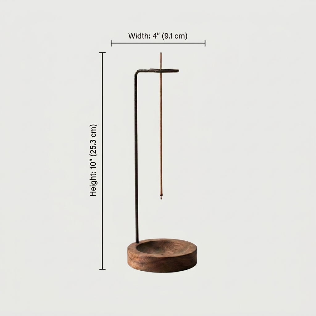 Kanso Suspended Incense Holder: Dark Wood