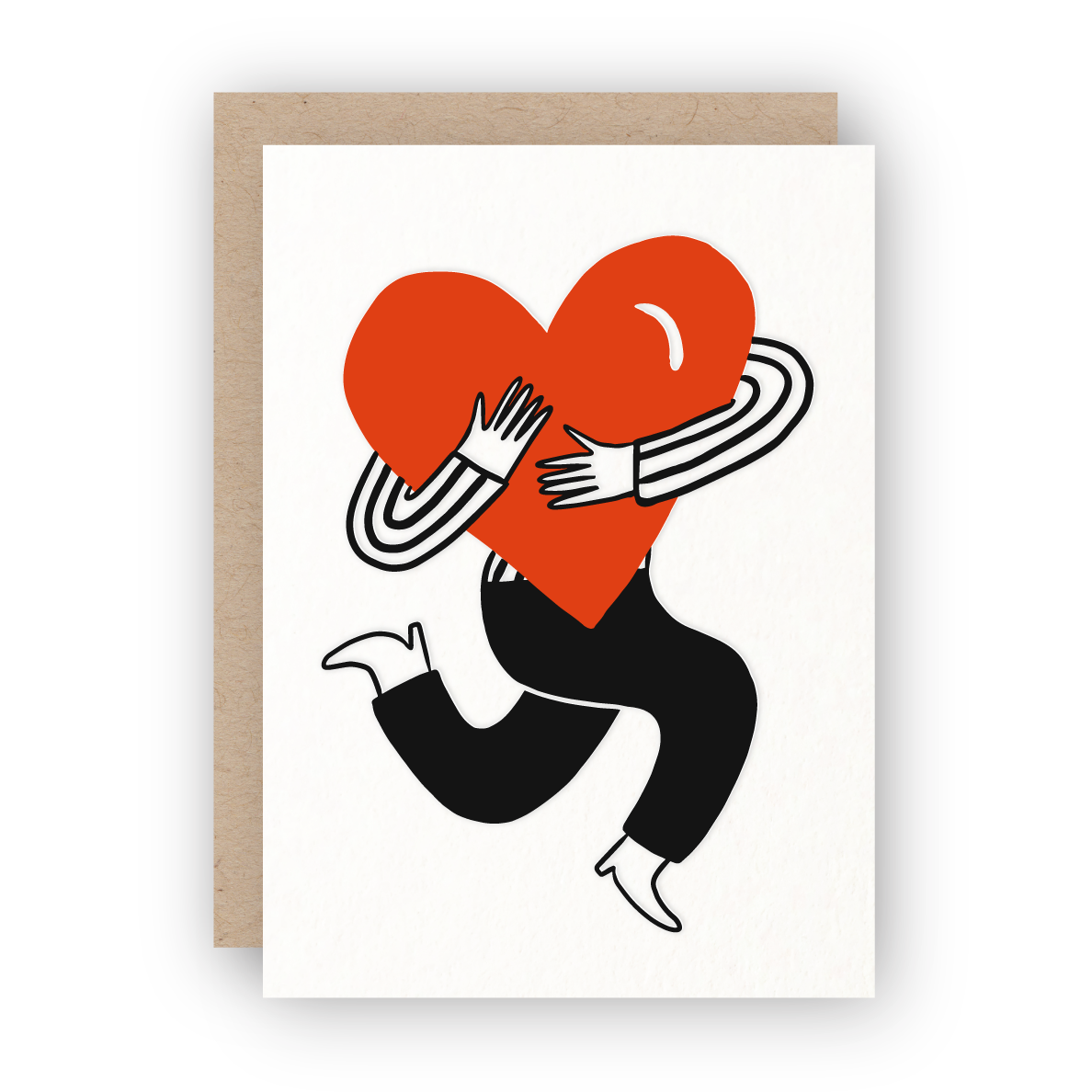 Holding Your Heart Letterpress Greeting Card