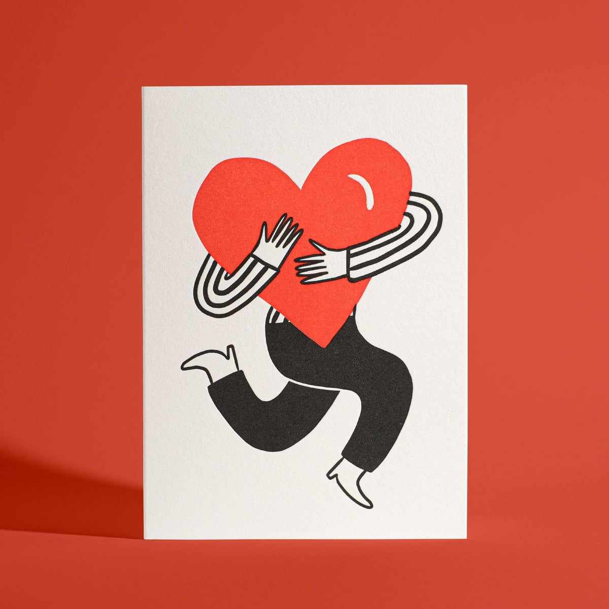 Holding Your Heart Letterpress Greeting Card