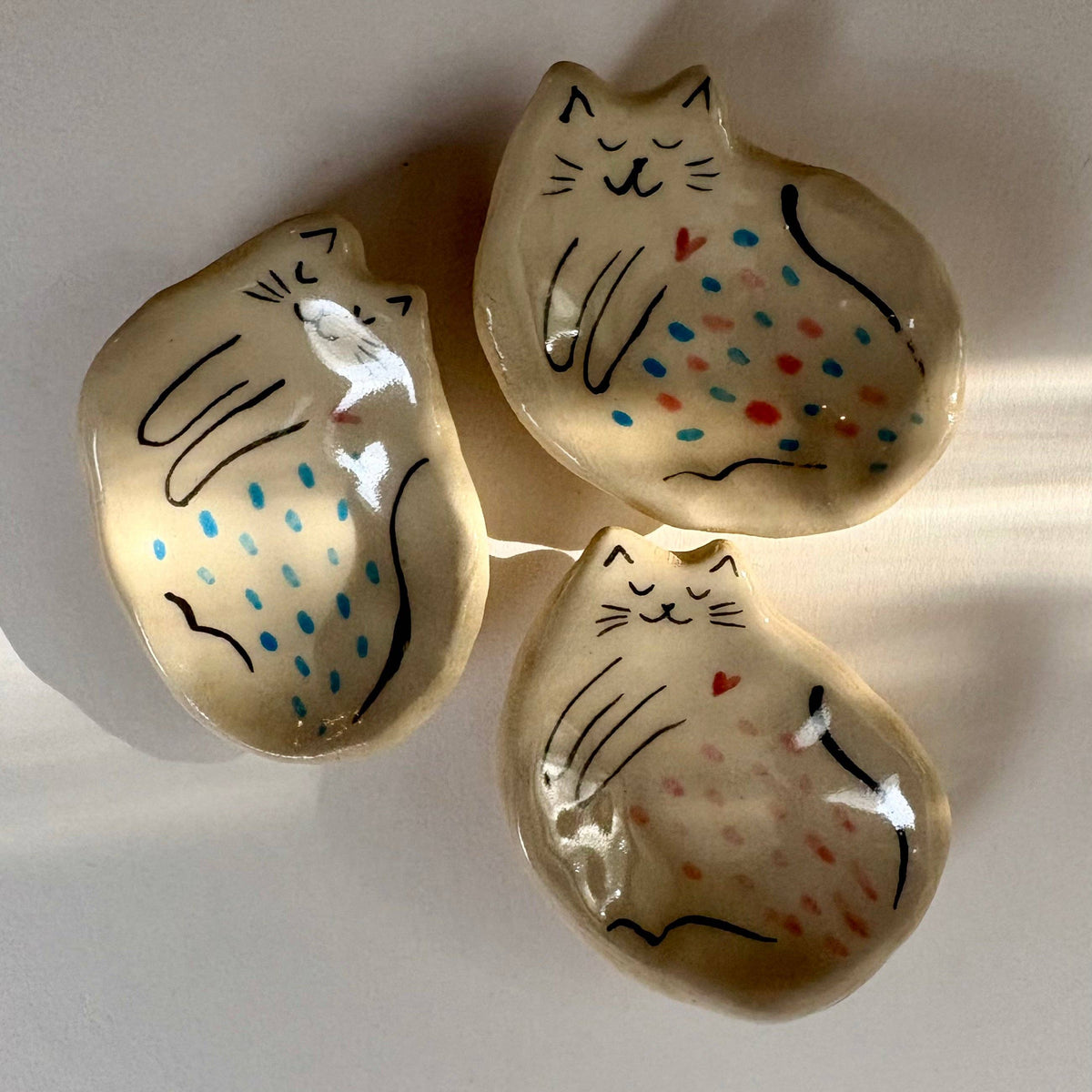 Tiny Handcrafted Ceramic Dish – Creamy Glazed Mini Catchall (2” x 1.25”)