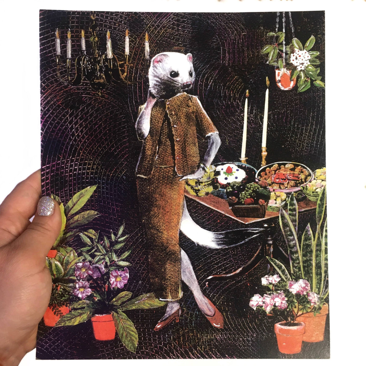 Evening Weasel 8x10" Art Print