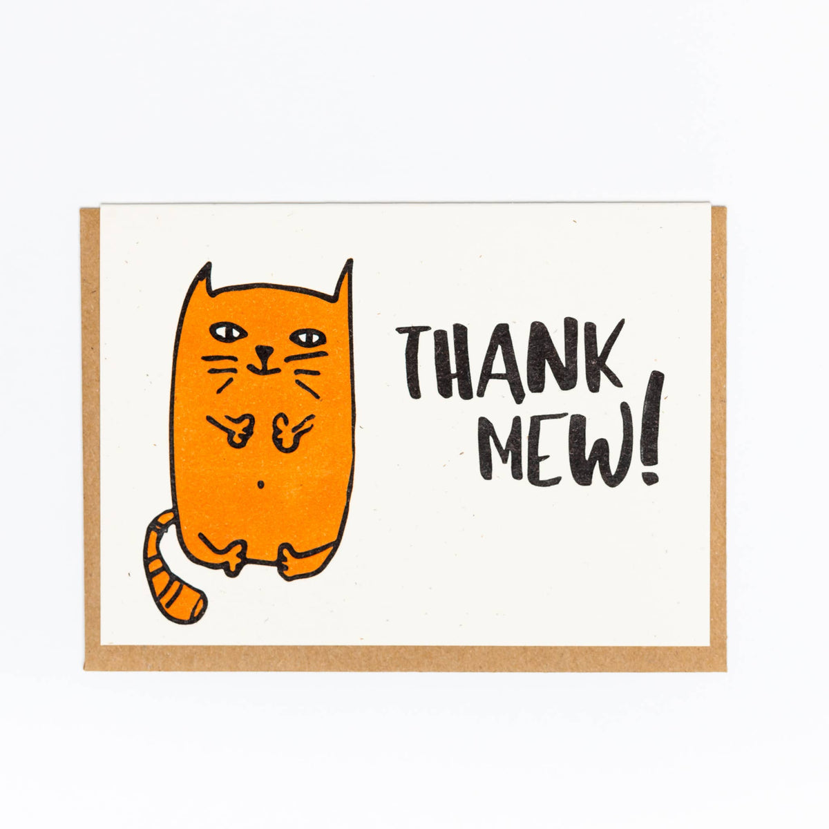 Thank Mew Greeting Card