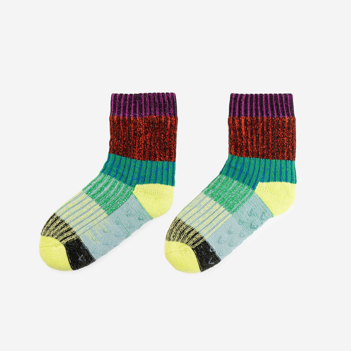 Mosaic House Socks: Lime Cobalt (L/XL)