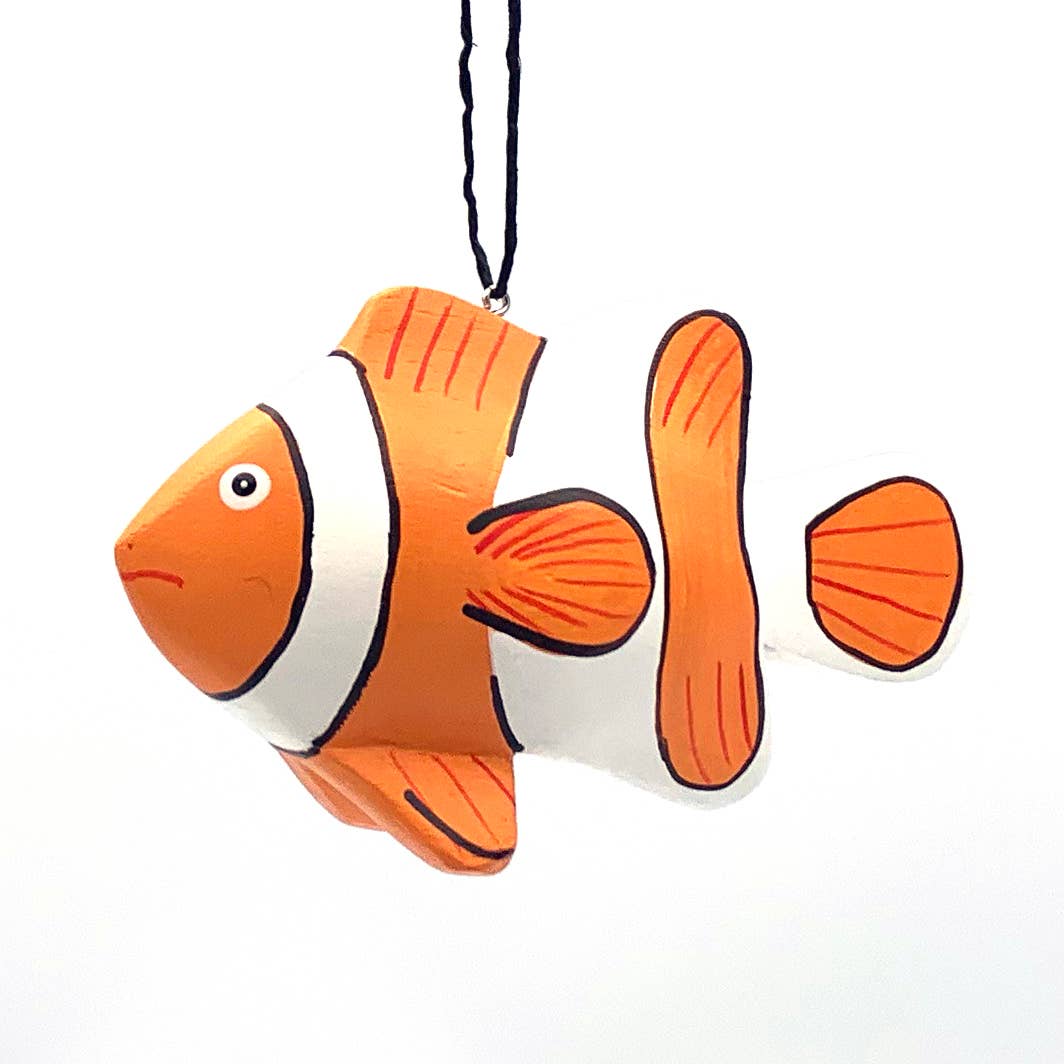 Clownfish Balsa Ornament