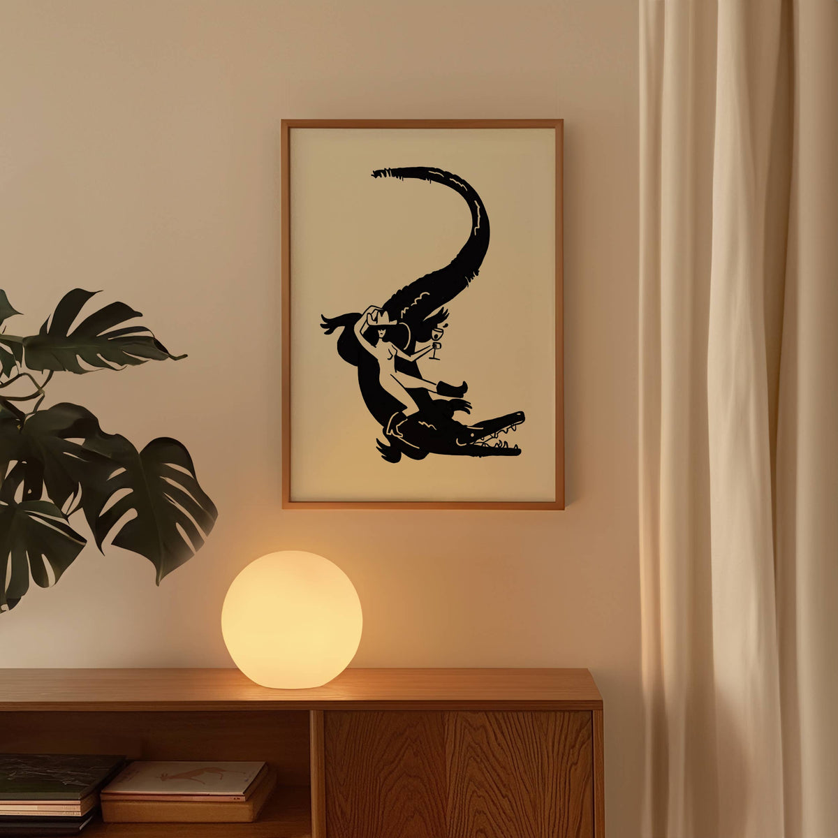 &quot;Florida Woman&quot; Minimal Western Art Print: 8x10