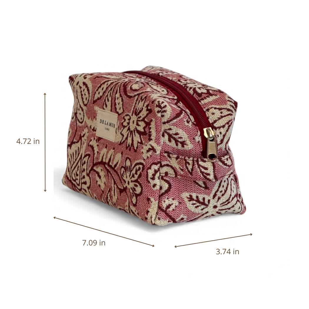 Squared Makeup Bag Camel