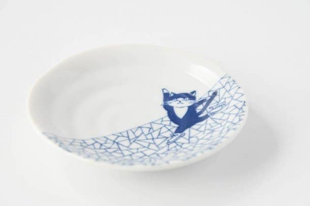 SHICHI SOMENEKO Plate 10cm: Hyouretumonn