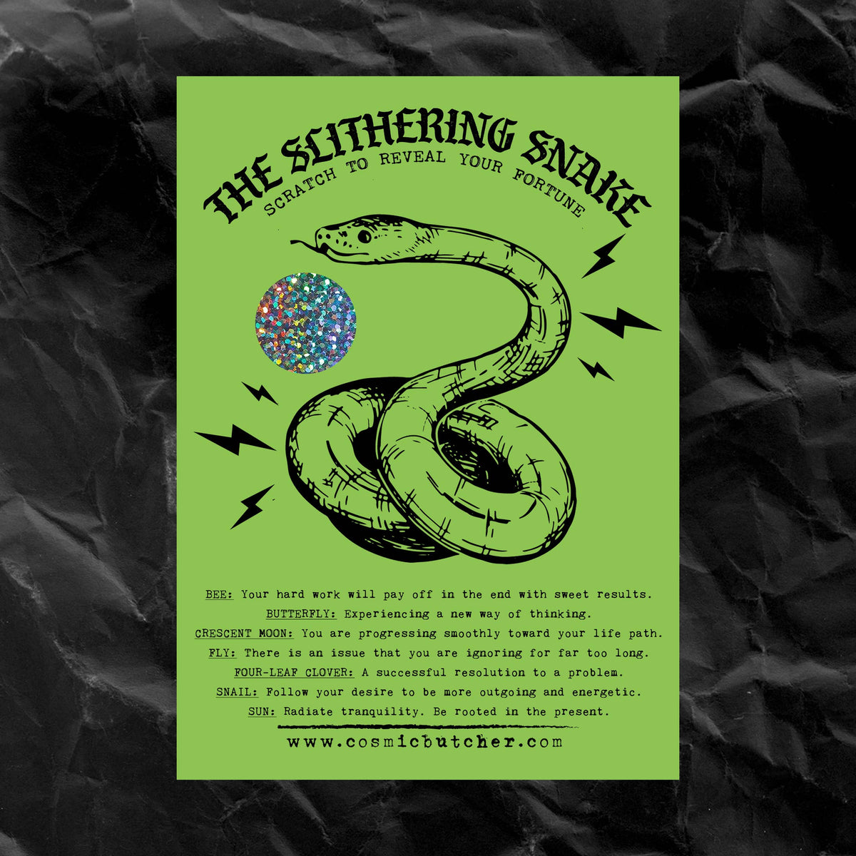 "SNAKE" Scratch Fortune Card