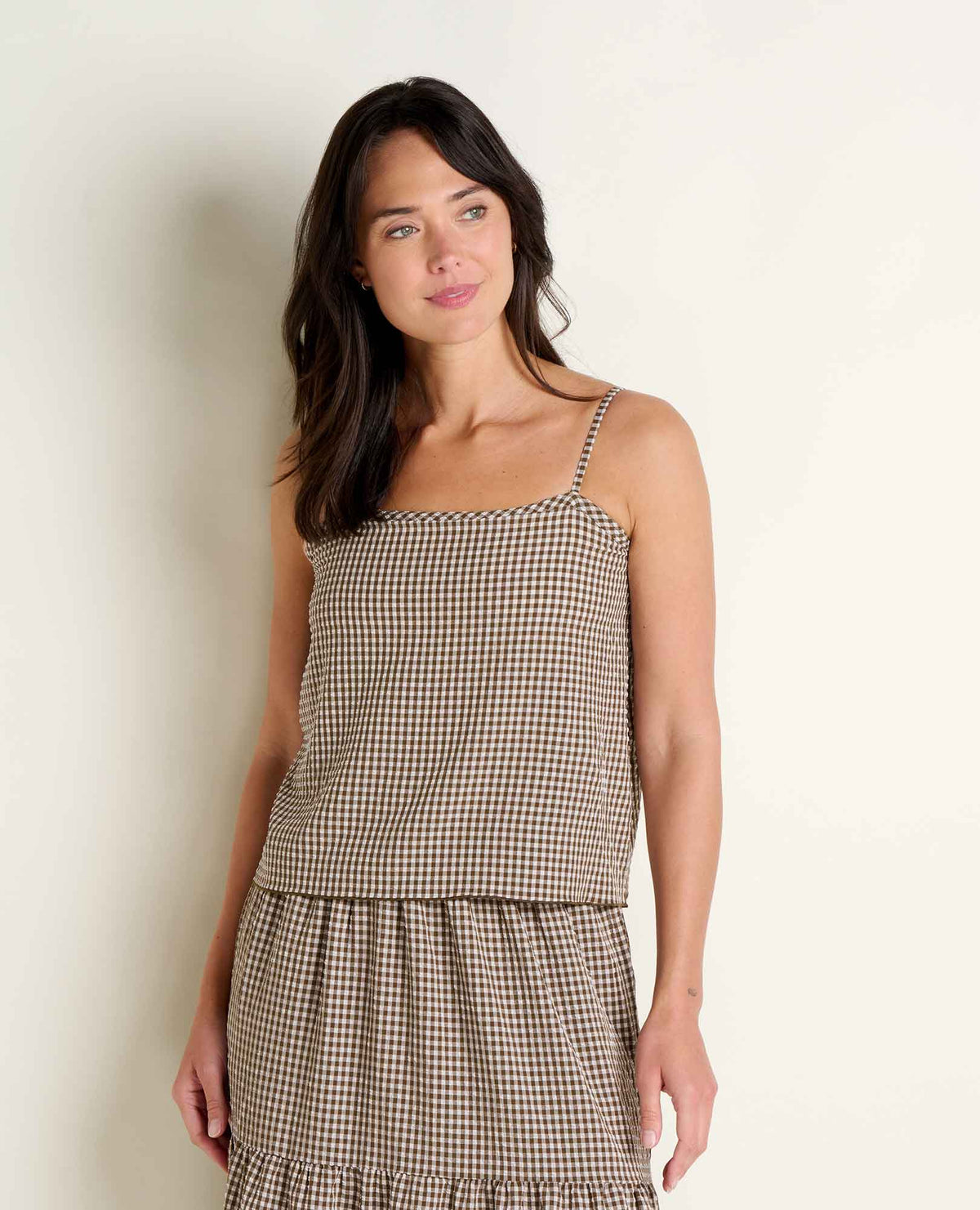 Sunkissed Strappy Tank - Almond Pattern Texture (S26)