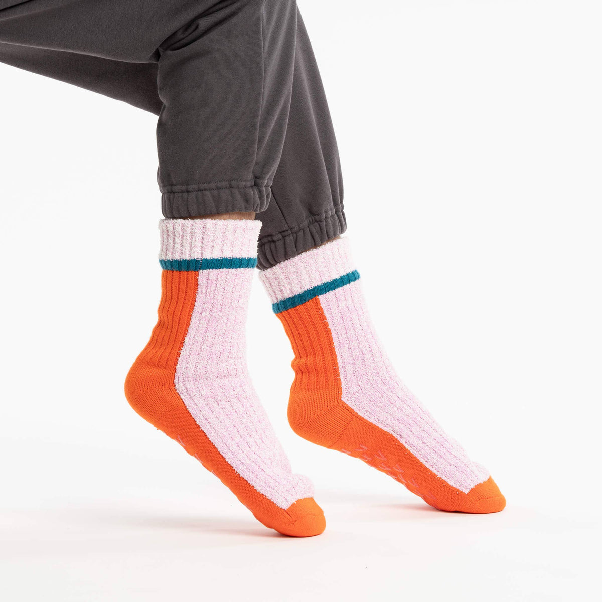 Color Ragg House Socks: Poppy Lilac (S/M)
