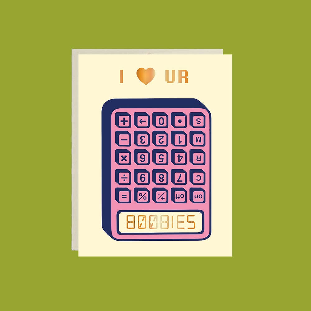 BOOBIES Calculator - Foil ✿ Love