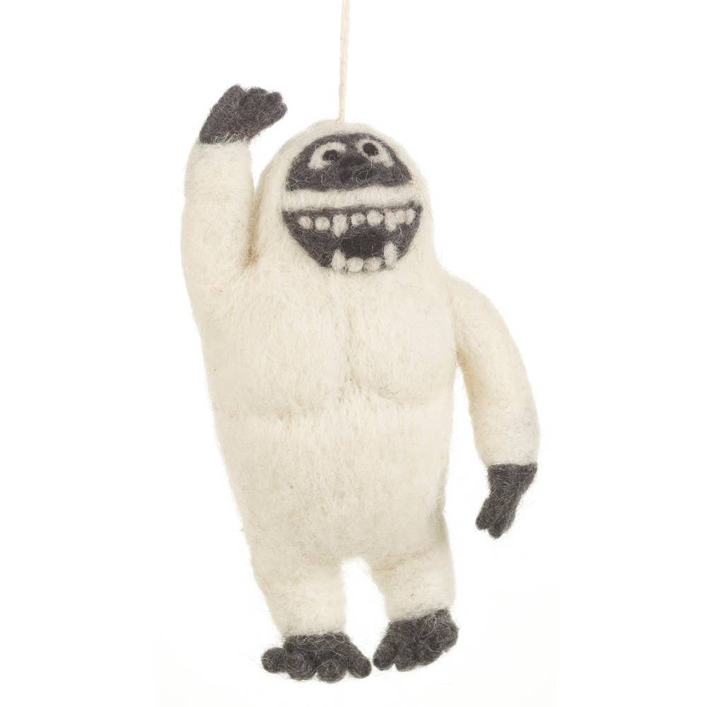 Handmade Felt Yeti