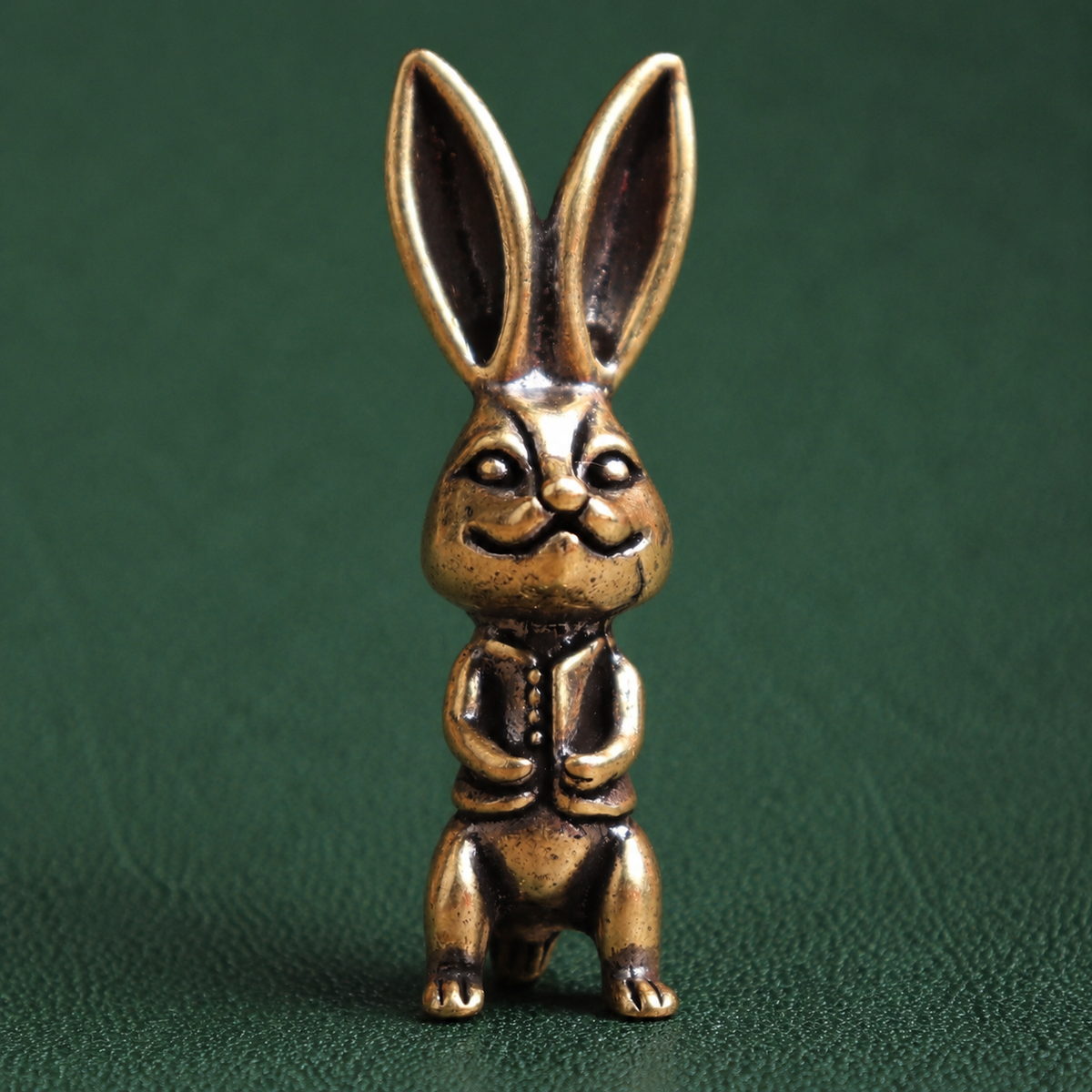 Solid Brass Mr. Rabbit Figurine Ornament: A1