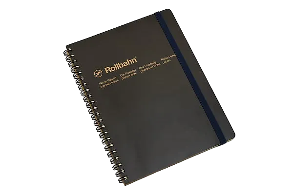 Rollbahn Spiral Notebook A5 (Black)