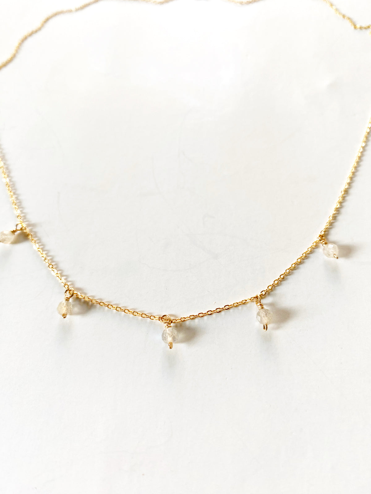 Tiny Multi-Labradorite Necklace