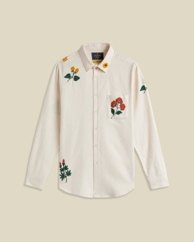 Embroidery Flannel Shirt
