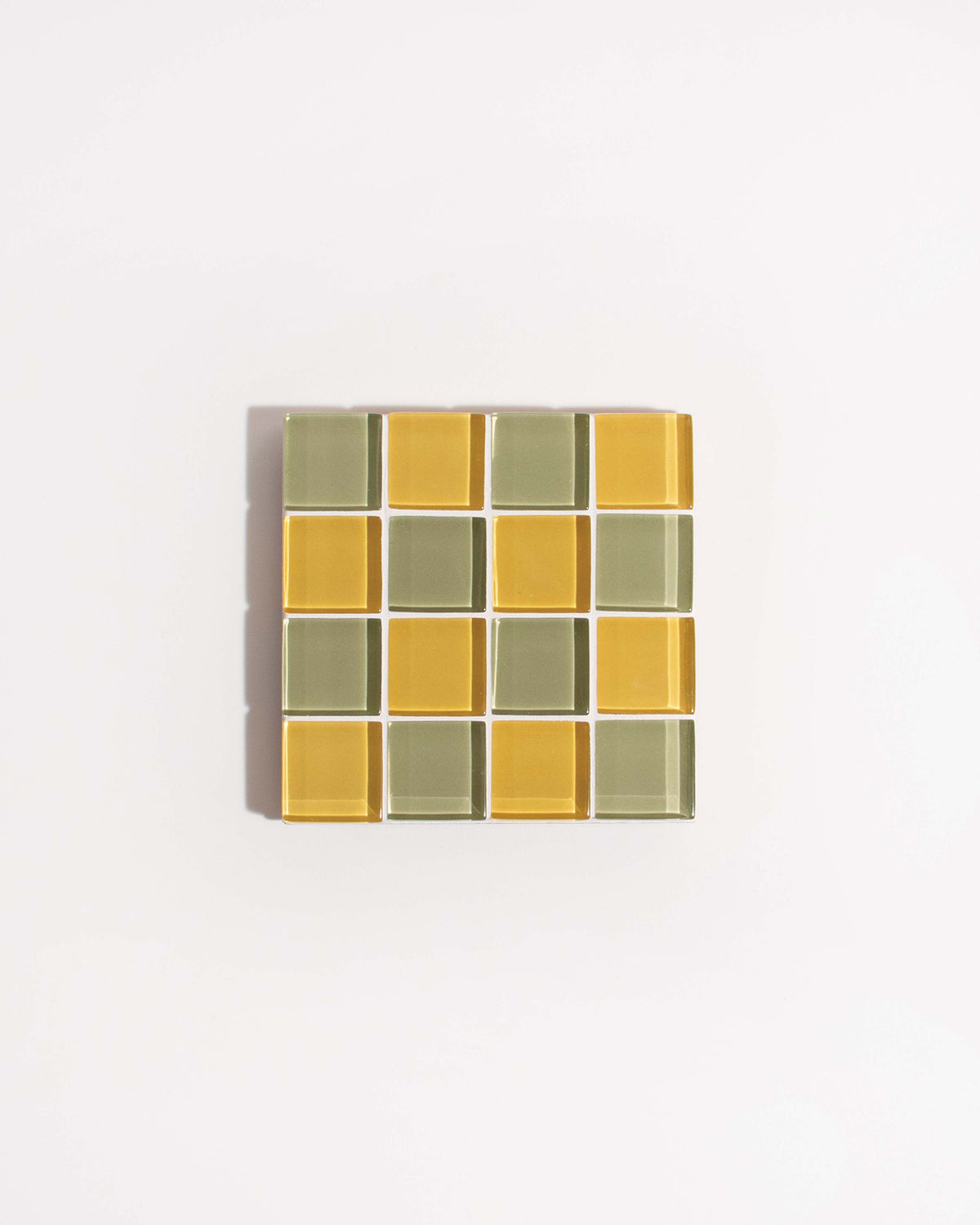 GLASS TILE COASTER - Sunflower