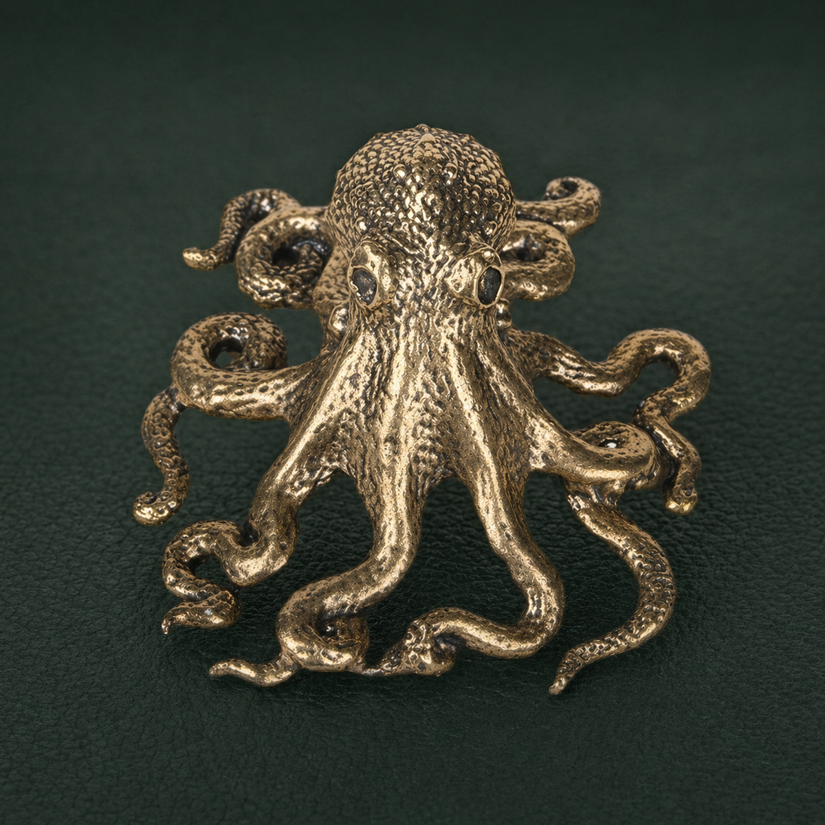 Antique Brass Octopus Figurine Ornament: A1