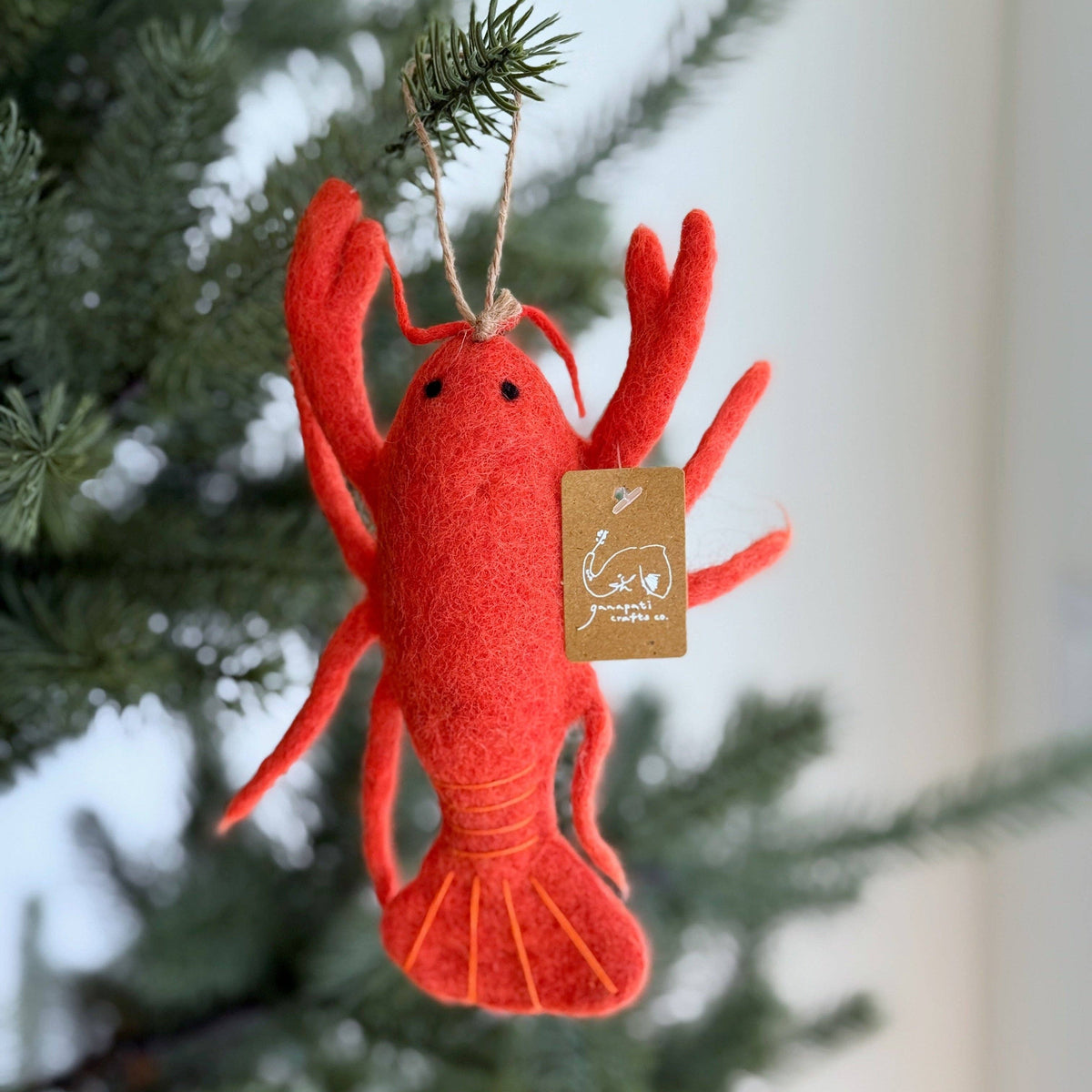 Felt Lobster Ornament