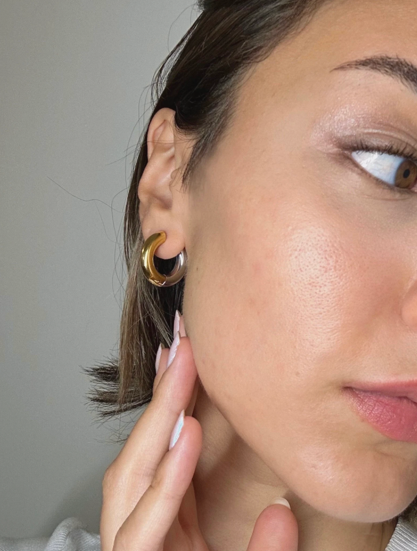 Undecided- Two Tone Earring Pair