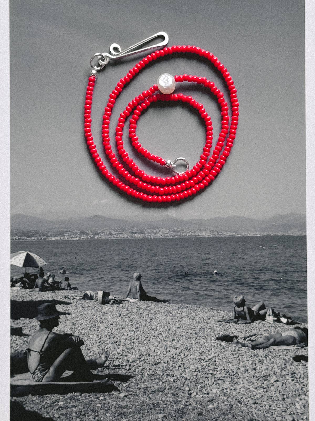 The Khadi Necklace - Red: 17&quot; / Gold Filled