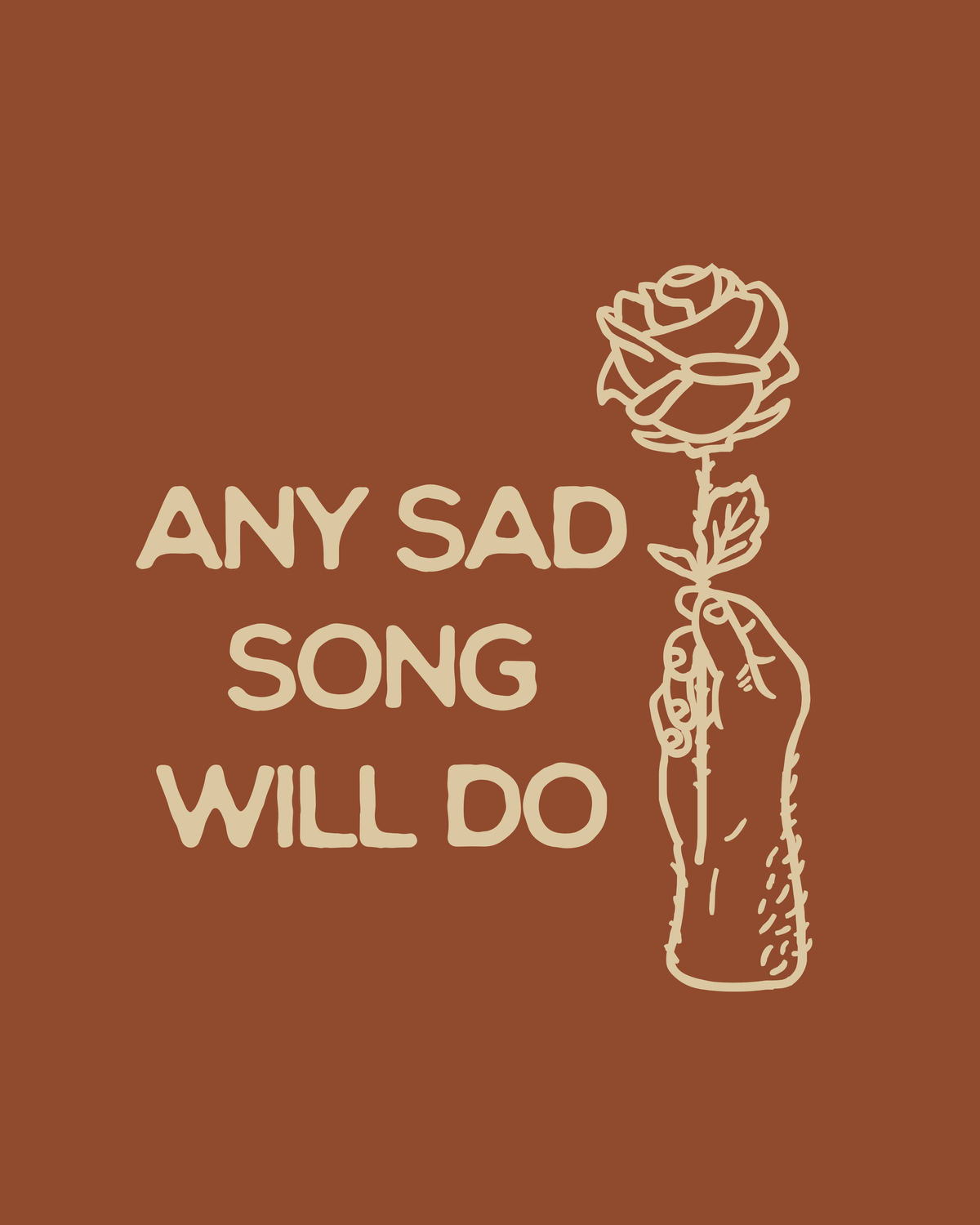 Any Sad Song Giclee Print 8x10