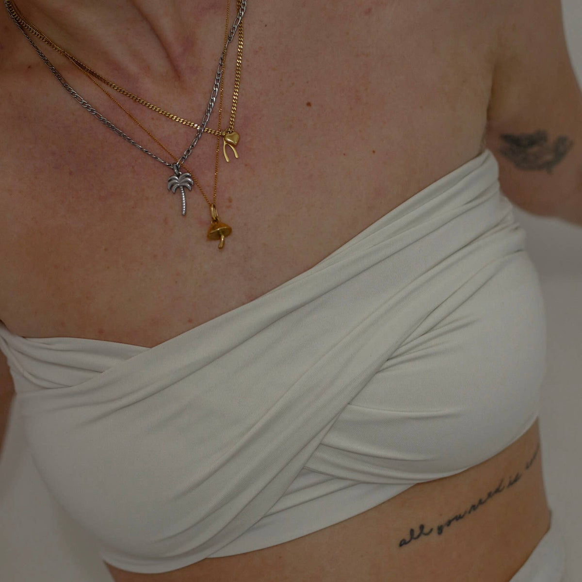 Champignon aka Mushroom Necklace- Gold