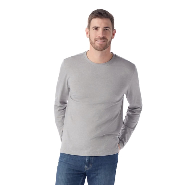 M’s Perfect LS Tee - Light Heather Grey