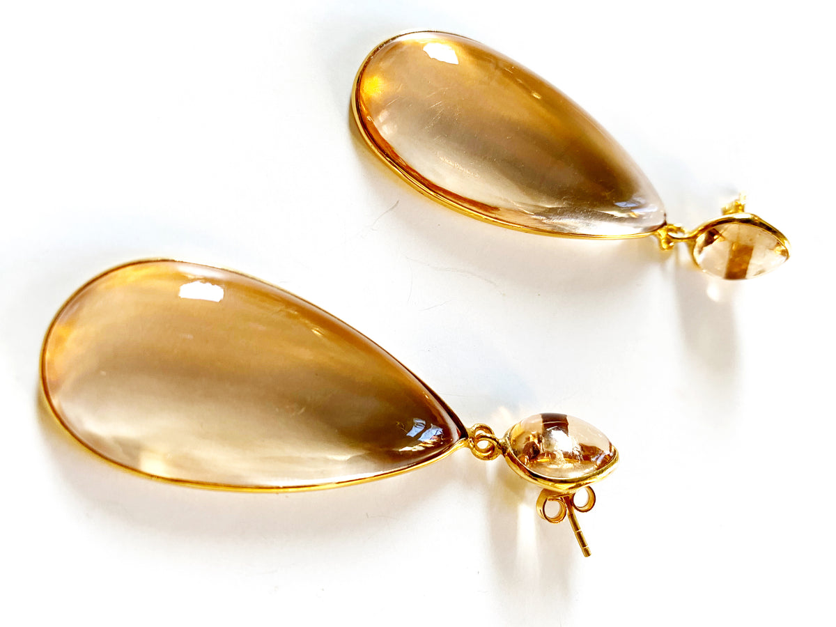 NANCY EARRINGS CHAMPAGNE