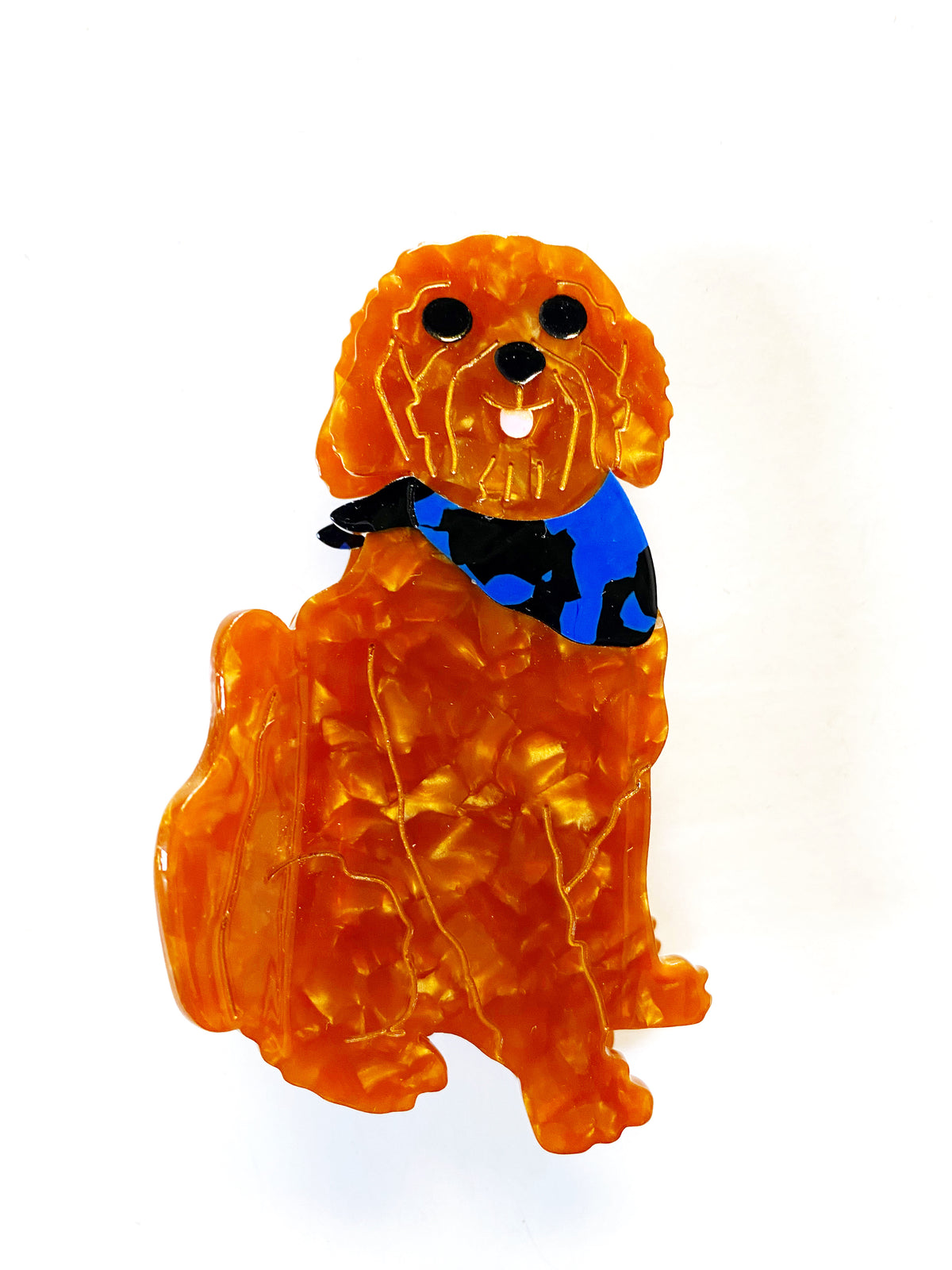 Golden Doodle Dog Claw Hair Clip