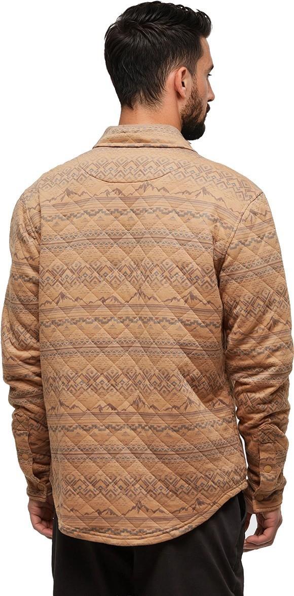 M’s Quilted Colville Shacket - Caramel Heather / Geo Mtn