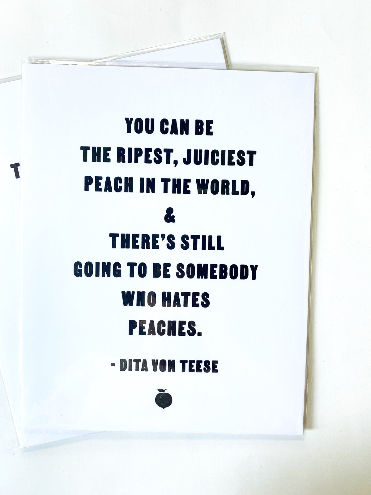 Letterpress: The Ripest Peach