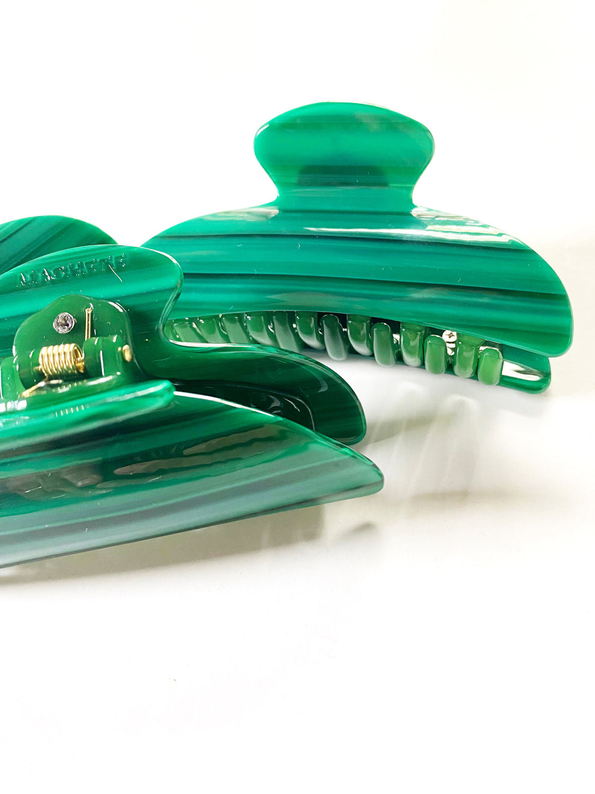 Midi Heirloom Claw in Malachite